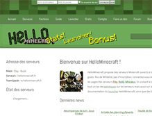 Tablet Screenshot of hellominecraft.fr